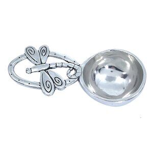 Handmade Pewter Coffee Dragonfly Scoop Spoon Artisan Coffee Espresso Gift New